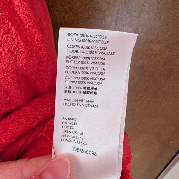 Free People Warm Glow Collared Button Front Mini Dress Cherry Crush Red - Picture 7 of 13